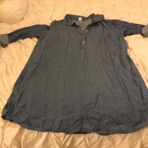 Denim shirt dress